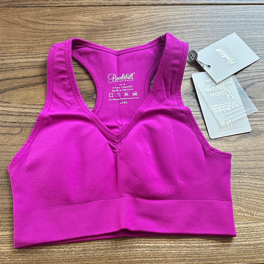 Bombshell Sportswear Smooth Seamless Bra – Berry